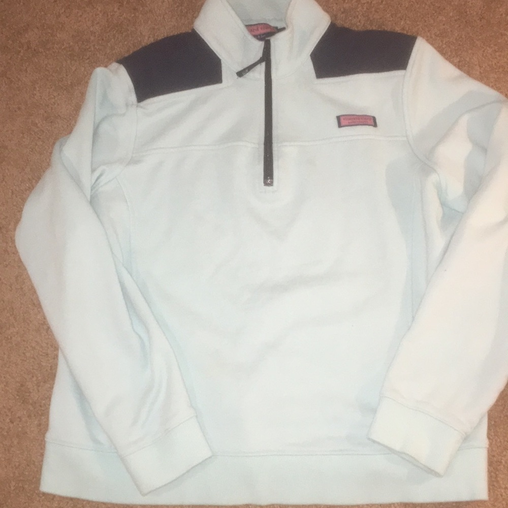 Vineyard vines light blue & navy sweatshirt